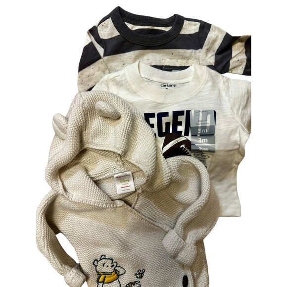 27-Piece Baby Boy Newborn–3–6 Month Clothing Bundle | Hanna Andersson, Baby Gap, - Picture 2 of 5